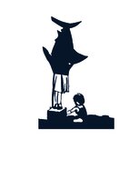 Computergrafik<br/>
der Fisch zweifarbig gedruckt , Gold unter Rubbelfarbe <br/>
320 €<br/>
