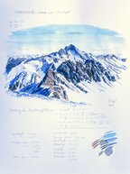 Malerei<br/>
Bleistift, Tusche, Kohle etc.<br/>
Aquarell<br/>
Malerei<br/>
Bleistift und Aquarell auf Papier<br/>
1000 €<br/>